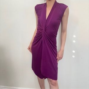 Yves Saint Laurent YSL purple dress